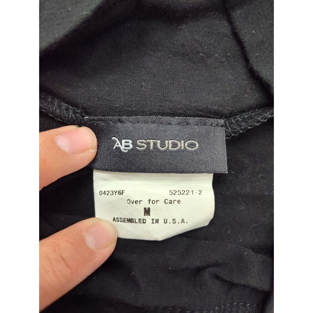 AB Studio Black & Blue Maxi Skirt